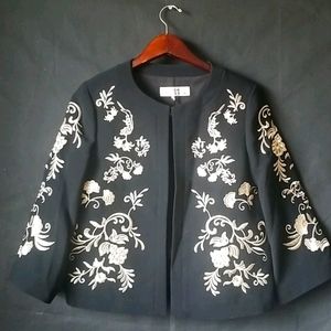 Tahari Black & Gold Blazer